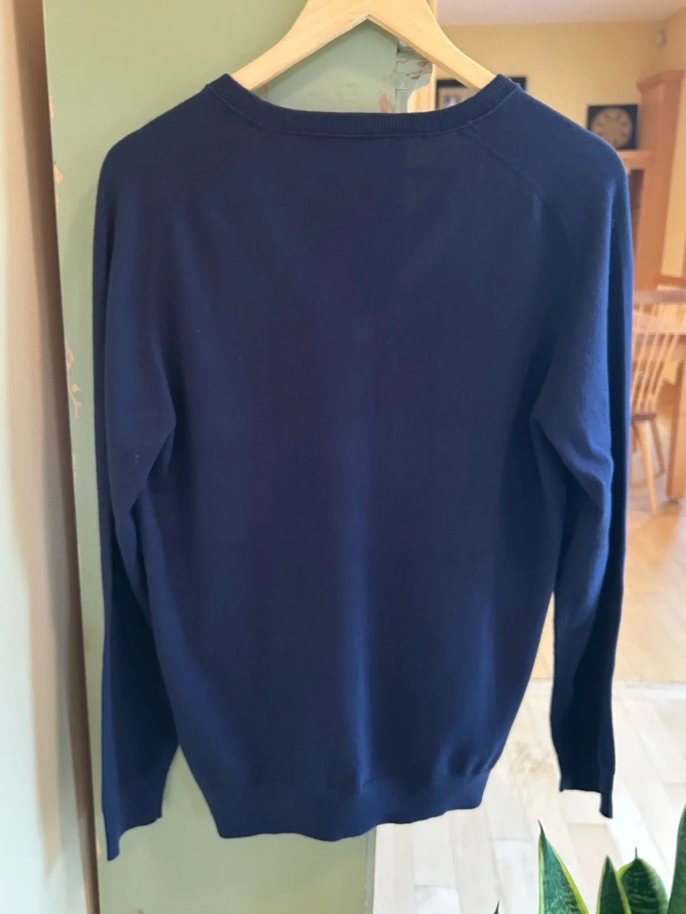 J.Crew Cotton/Cashmere V-Neck Navy Blue Sweater Size Small NWT